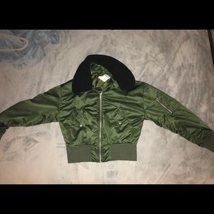 Green Bomber Jacket